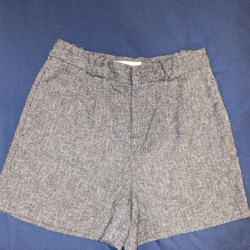 French Connection Tweed High-Waisted Shorts 4